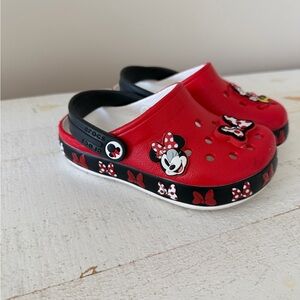 CROCS light up Red Minnie Mouse
